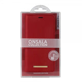 Onsala iPhone Xs Max Etui Fashion Edition Avtakbart Deksel Saffiano Rød