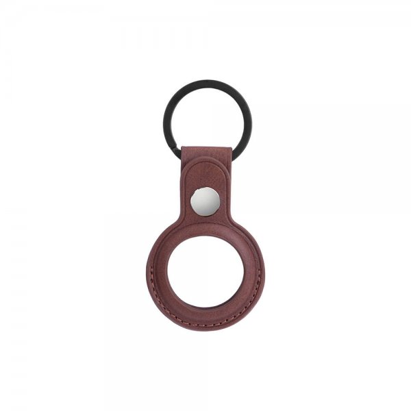 Onsala Apple AirTag Holder Kunstlæder Brun