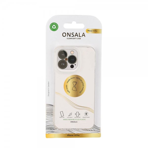 Onsala iPhone 14 Pro Deksel Resirkulert TPU Transparent