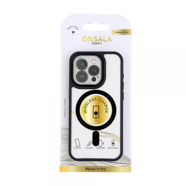 Onsala iPhone 15 Pro Deksel Bumper MagSeries Svart
