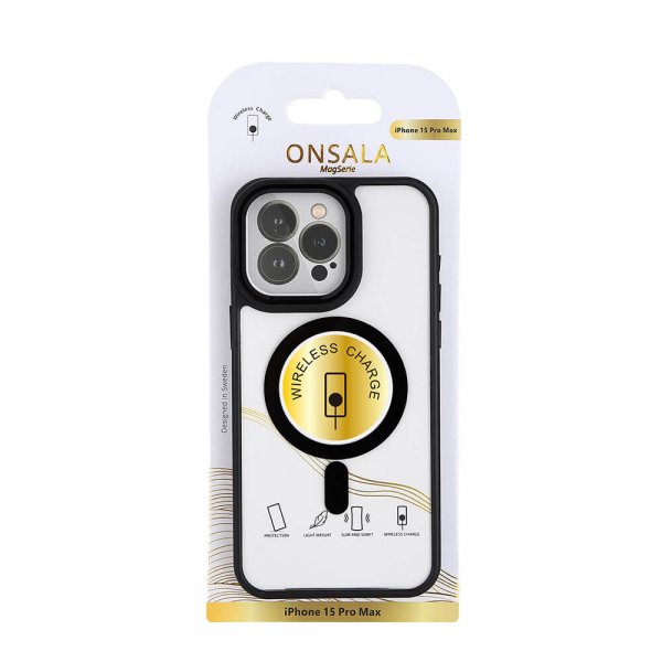 Onsala iPhone 15 Pro Max Deksel Bumper MagSeries Svart