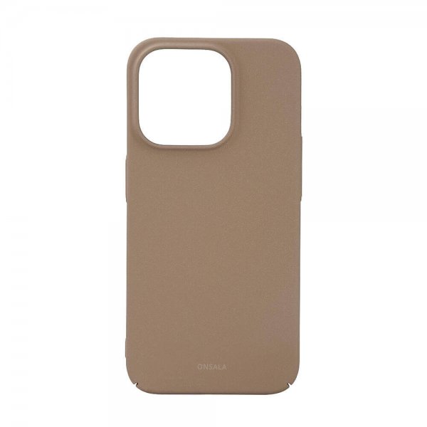 Onsala iPhone 15 Pro Deksel Ultraslim Sand Burst Beige