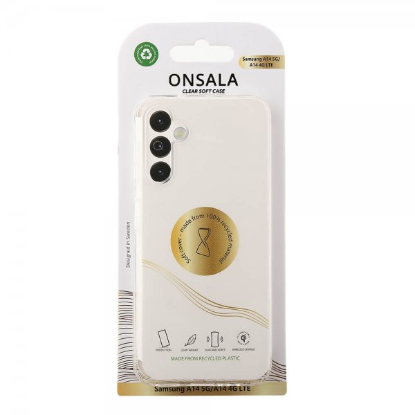Onsala Samsung Galaxy A14 Deksel Resirkulert TPU Transparent