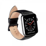 Buffalo Apple Watch 38/40/41/42mm Armbånd Ekte Skinn Svart
