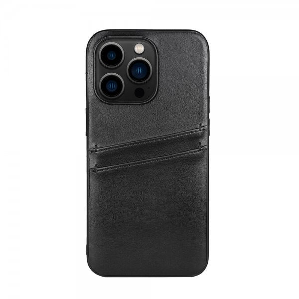 Buffalo iPhone 14 Pro Deksel Backcover with Card Slots Svart