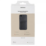 Buffalo iPhone 7/8/SE Deksel Backcover with Card Slots Svart