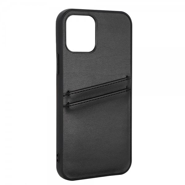 Buffalo iPhone 12/iPhone 12 Pro Deksel Backcover with Card Slots Svart