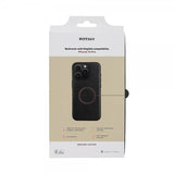 Buffalo iPhone 15 Pro Deksel Ekte skinn MagSeries Svart