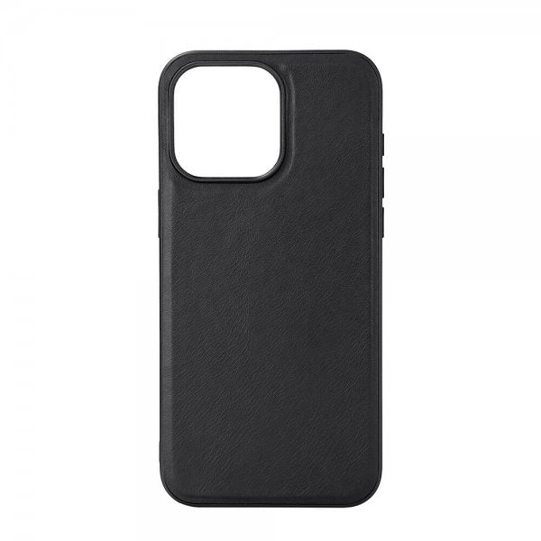 Buffalo iPhone 15 Pro Max Deksel Ekte skinn MagSeries Svart