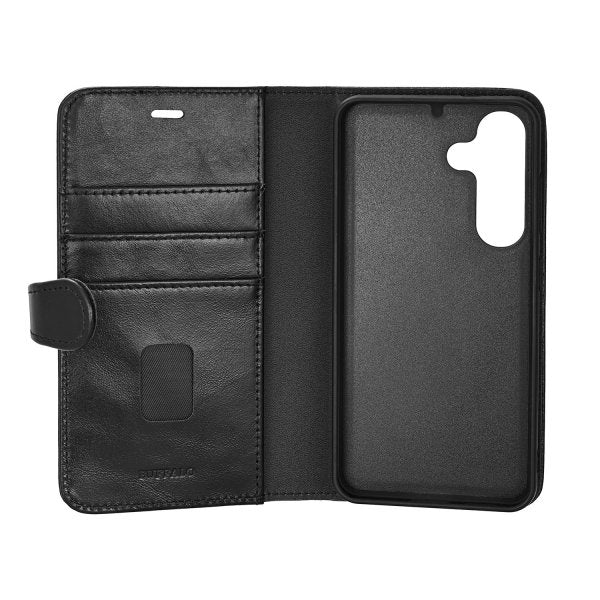Buffalo Samsung Galaxy S25 Etui 2-in-1 Detachable Wallet Svart
