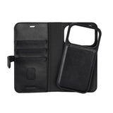 Buffalo iPhone 17 Pro/iPhone 18 Pro Etui 2-i-1 avtakbar lommebok Svart