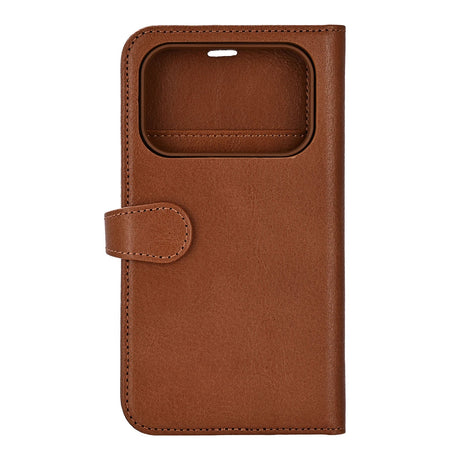 Buffalo iPhone 17 Pro/iPhone 18 Pro Etui 2-i-1 avtakbar lommebok Brun