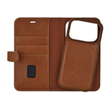 Buffalo iPhone 17 Pro/iPhone 18 Pro Etui 2-i-1 avtakbar lommebok Brun