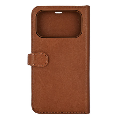 Buffalo iPhone 17 Pro Max/iPhone 18 Pro Max Etui 2-i-1 Avtakbar lommebok Brun