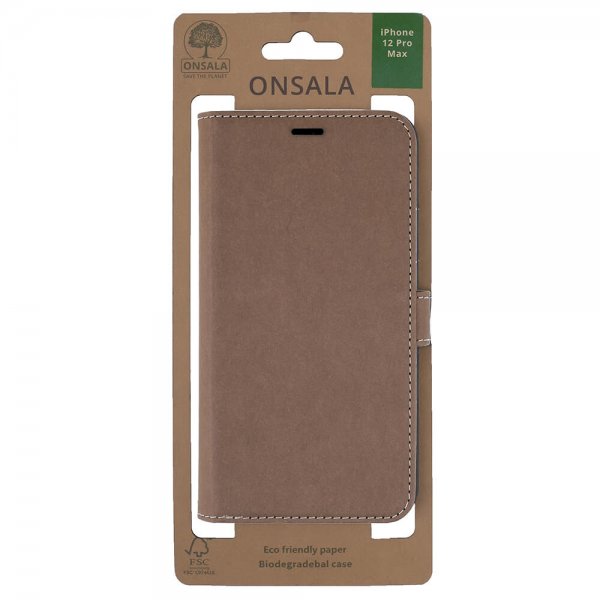 Onsala iPhone 12 Pro Max Etui ECO Brun