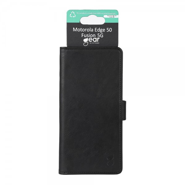 Gear Motorola Edge 50 Fusion Etui 3 Kortlomme  Svart