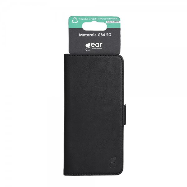 Gear Motorola Moto G84 Etui 3 Kortlomme  Svart