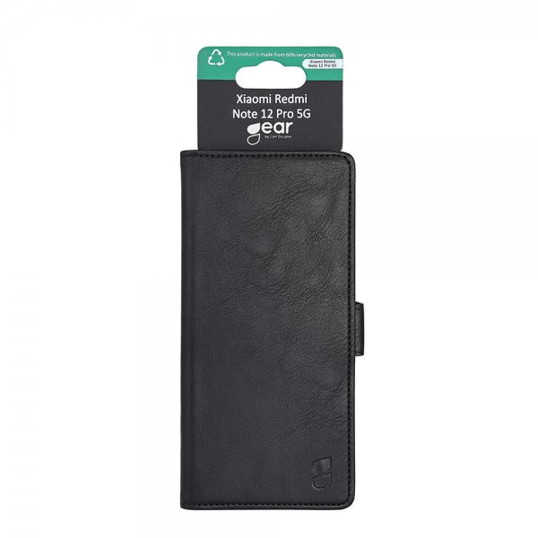 Gear Xiaomi Redmi Note 12 Pro 5G Etui 3 Kortlomme  Svart