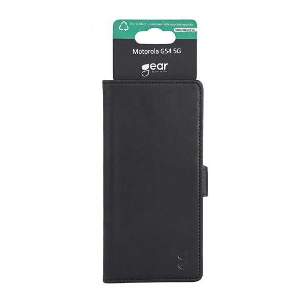 Gear Motorola Moto G54 Etui 3 Kortlomme  Svart
