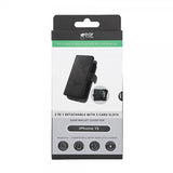 Gear iPhone 15 Etui 3 Kortlomme Avtakbart deksel MagSeries Svart
