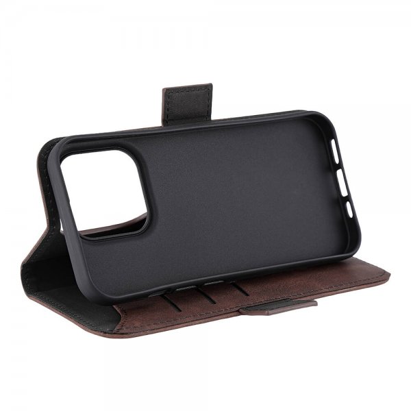 Gear iPhone 15 Pro Etui 3 Kortlomme MagSeries Brun