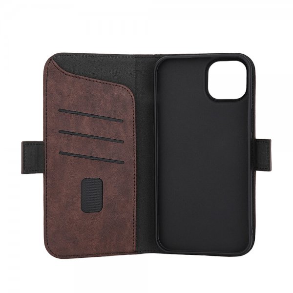 Gear iPhone 15 Plus Etui 3 Kortlomme MagSeries Brun