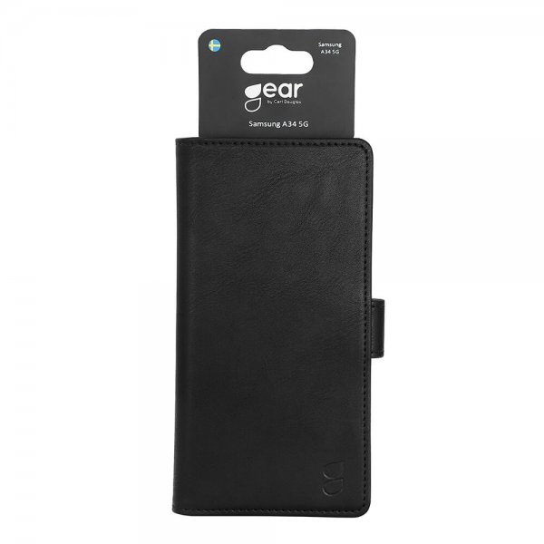Gear Samsung Galaxy A34 5G Etui 3 Kortlomme  Svart