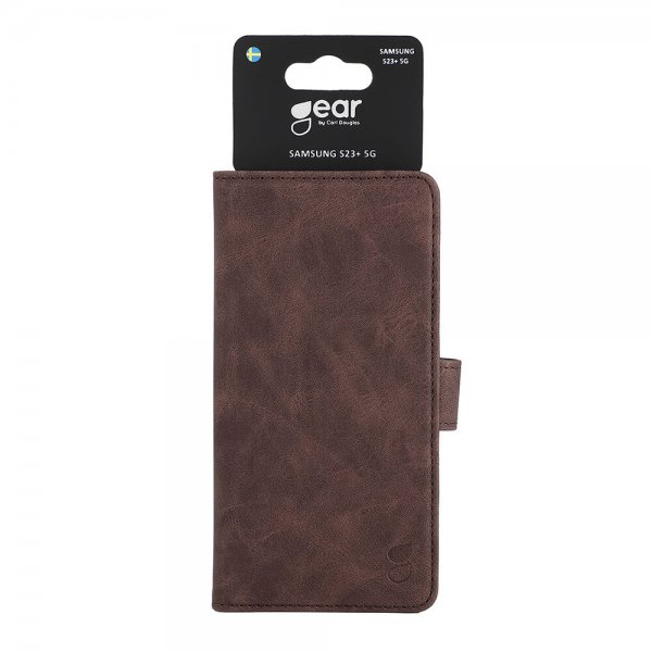 Gear Samsung Galaxy S23 Plus Etui med Kortlomme Brun