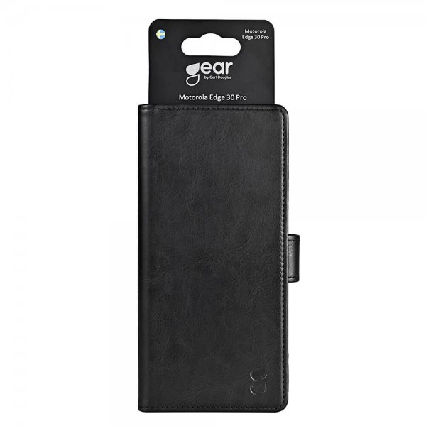 Gear Motorola edge 30 pro Etui 3 Kortlomme  Svart