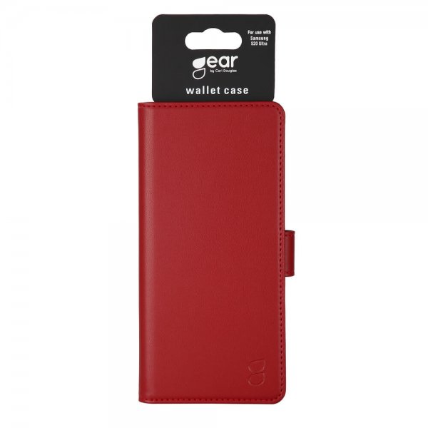 Gear Samsung Galaxy S20 Ultra Etui 3 Kortlomme  Rød
