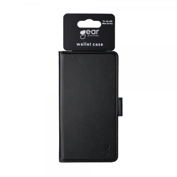 Gear Motorola Moto E6 Plus Etui 3 Kortlomme  Svart