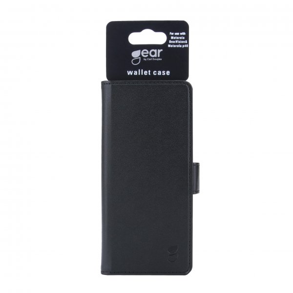 Gear Motorola One Vision Etui 3 Kortlomme  Svart