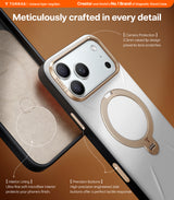Torras iPhone 17 Pro Deksel Ostand Q3 Vegskin Pearl Gray
