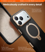 Torras iPhone 17 Pro Deksel Ostand Q3 Vegskin Obsidian Black