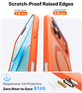 Torras iPhone 17 Pro Max Deksel Ostand Q3 Spin Energy Oransje