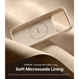 Torras iPhone 17 Pro Max Deksel Ostand Q3 Silicone Desert Gold