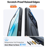 Torras iPhone 17 Pro Max Deksel Ostand Q3 Spin Obsidian Black