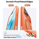 Torras iPhone 17 Pro Deksel Ostand Q3 Spin Energy Oransje