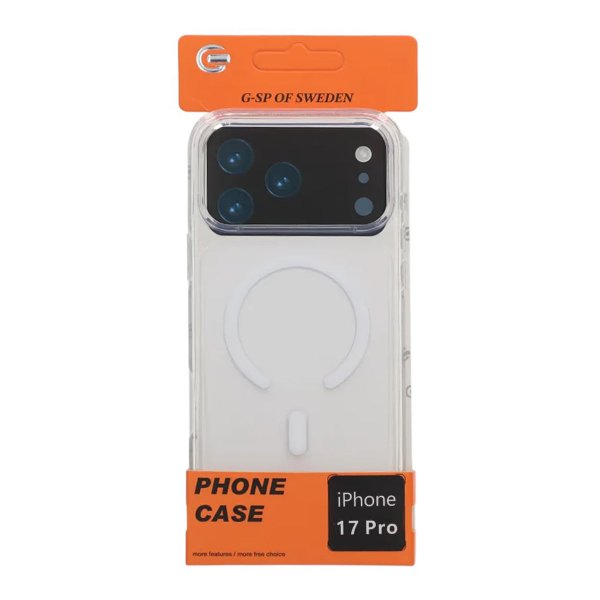 iPhone 17 Pro Deksel TPU MagSafe Hvit