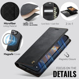 CaseMe iPhone 13 Pro Etui C49 Series Svart