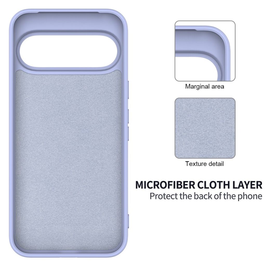 Google Pixel 11 Pro XL Deksel med Strap Silikon Lilla