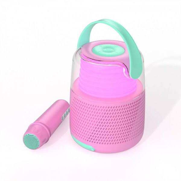 Mobility on Board Høyttaler Karaoke Kit LED Rosa