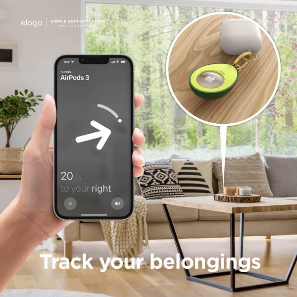 Elago AirTag Etui Avocado