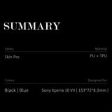 Dux Ducis Sony Xperia 10 VII Etui Skin Pro Series Svart