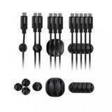 desire2 Kabelklips Tidy 10-pakke Svart