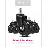 desire2 Gummihjul 22 mm for Universalstoler 5-pk