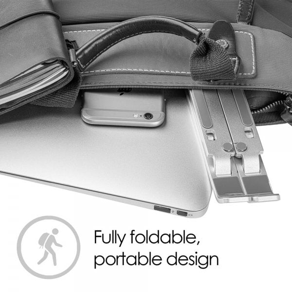 desire2 Vikbart Laptopställ i X-format aluminium
