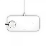 Zens Dual+Watch Aluminium Trådløs Charger Hvit