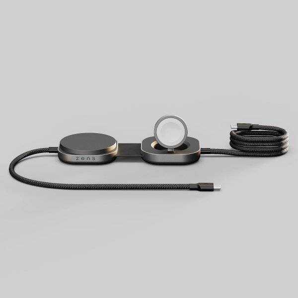 Zens Kabel USB C-C Pro 3 Qi2 15W 1.5m Svart