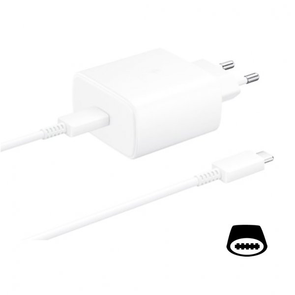 Samsung Original Lader 45W USB-C/USB-C-Kabel Vit